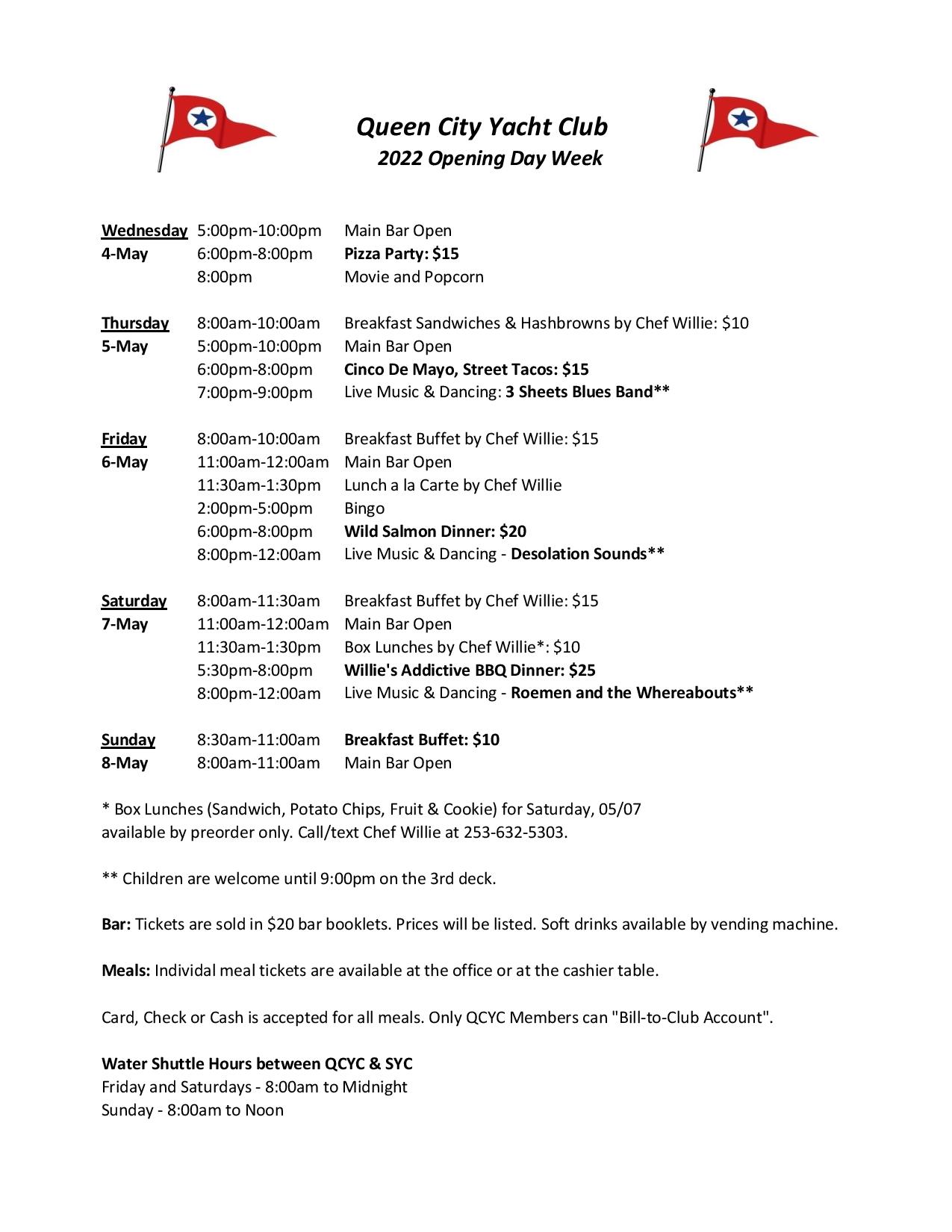 camel city yacht club schedule 2023